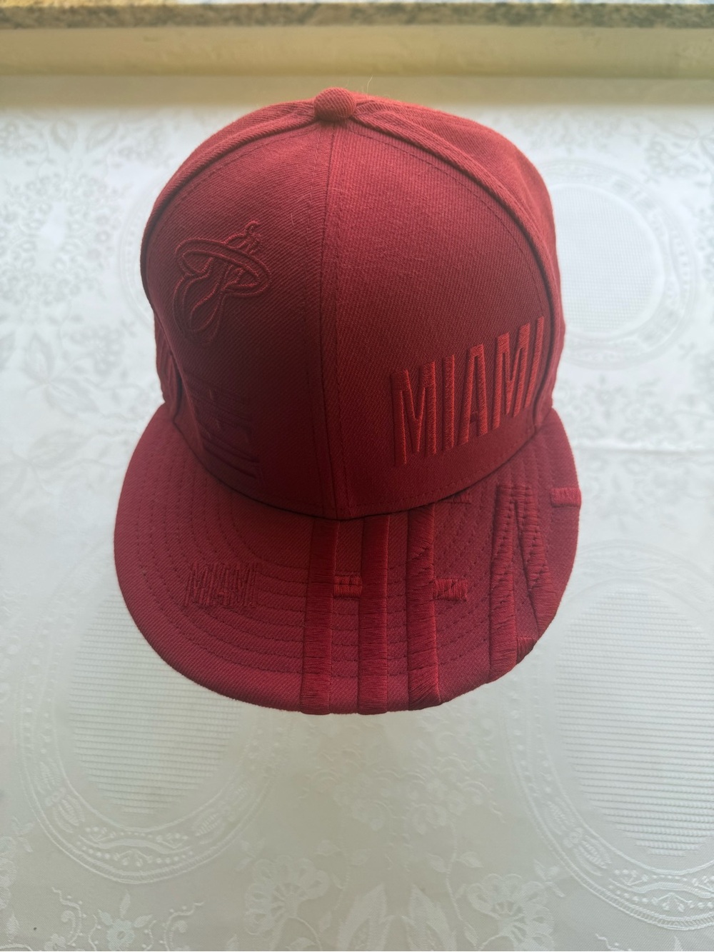 Miami Heat NBA 9Fifty New Era Miami Red Snapback Hat Cap Embroidered OSFM